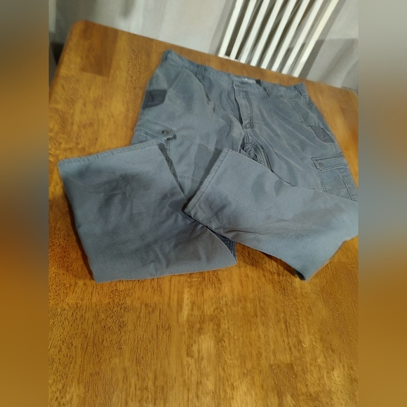 Men's Carhartt gray Cargo insulated relaxed fit work pants size 40/30 - Picture 5 of 7